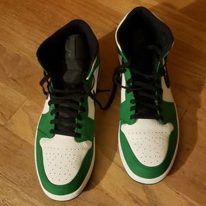 Air Jordan 1's Pine Green & White